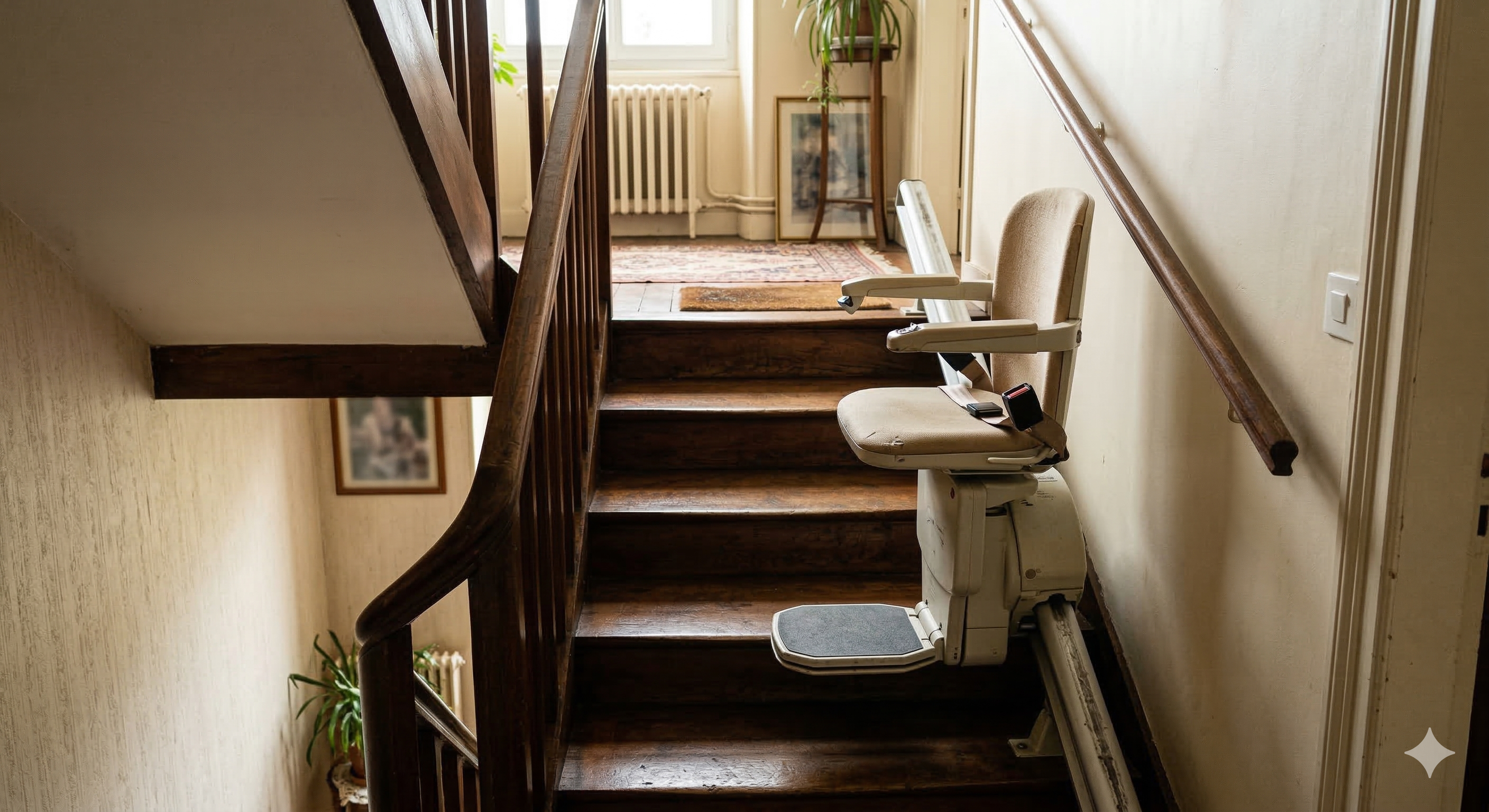 Monte-escalier d'occasion - analyse des risques et conseils d'expert ergothérapeute